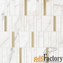 мозаика marazzi allmarble wall golden white mosaico barcode lux m8hd 4