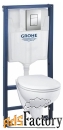 унитаз с инсталляцией подвесной grohe bau ceramic 39586000