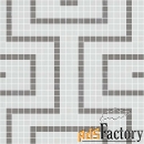 мозаика onix mosaico deco patterns labyrinth grey 62.2x62.2