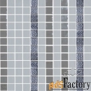 мозаика onix mosaico deco patterns stripes grey 31.1x31.1