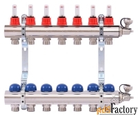 коллектор распределительный uni-fitt 1 7 выходов, с расходомерами и те