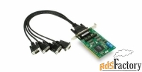 плата moxa cp-134u-t 4 port rs-422/485, universal pci bus,surge protec