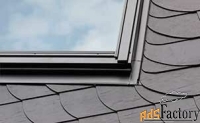 комплект из 2-х окладов (одно над другим) для плоской кровли velux efs