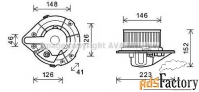вентилятор радиатора отопителя ava quality cooling ai7501