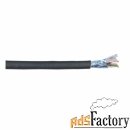 кабель f/utp кат.6 4x2х23awg solid lszh 305м чер. itk кабель витая пар