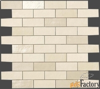 керамическая плитка atlas concorde 9emw ewall white minibrick декор 30