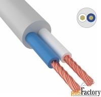 провод силовой пвс 2x6,0 мм², rexant, белый, гост {01-8039-4} (100 м.)