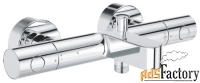 смеситель для ванны с подключением душа grohe grohtherm 800 cosmopolit