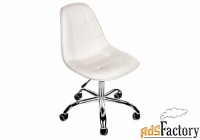 компьютерное кресло woodville woodwille eames pc-306 на колесах белый 