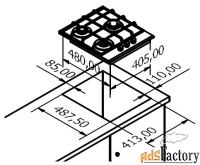 газовая варочная панель kuppersberg fq 42 b