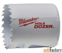 биметаллическая коронка (16шт) milwaukee hole dozer holesaw 51 мм