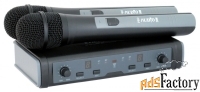 proaudio dws-807ht радиосистема с двумя вокальными микрофонами, uhf, 1