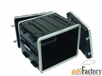 roadinger kunststoff-rack kr-19, 8he, dd, schwarz пластиковый кейс 8u,