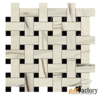 мозаика atlas concorde marvel dream bianco fantastico basket weave mat