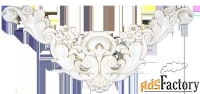 декор настенный infinity ceramic vaticano decor boiserie oro 800x360 м