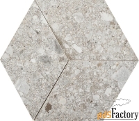 мозаика настенная m0kl mystone ceppo di gre grey 3d 29х33.5 marazzi it