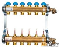 коллектор watts hkv/t-6 на 6 контуров, с расходомерами 10004200