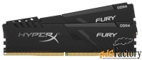 оперативная память 16 гб 2 шт. hyperx fury hx434c16fb3k2/32