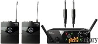 akg wms40 mini2 instrumental set us25ac инстр. радиосистема с приёмник