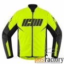 icon hooligan hi-viz мотокуртка (цвет: желтые, размер: s)