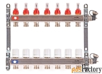 коллектор распределительный uni-fitt 1 7 выходов, с расходомерами и те