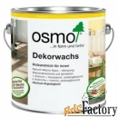 цветное масло osmo dekorwachs creativ 3169 черное 2,5 л