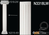 декоративная колонна n3318lw перфект