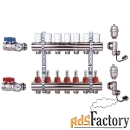 коллекторная группа с расходомерами 11 выходов в сборе vieir, латунь