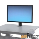 кронштейн ergotron 97-936-085 workfit universal single hd monitor kit