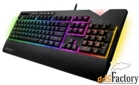 клавиатура asus rog strix flare (cherry mx red) black usb