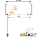 душевая дверь cezares eco b-1 60x190 прозрачная, хром (eco-o-b-1-60-c-