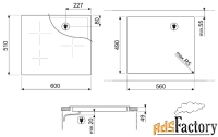 индукционная варочная панель smeg si2m7643dw