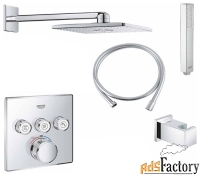 верхний душ встраиваемый grohe grohtherm smartcontrol nsb0134 хром