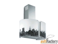 каминная вытяжка falmec new york led parete 800 67 wh