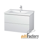 тумба под раковину duravit l-cube lc624701818 белый матовый (820х481х5