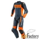 комбинезон кожаный dainese mistel black-iris/black-iris/orange 54