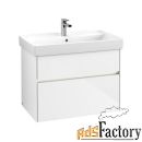 база под раковину 75 см villeroyboch collaro c010l0dh glossy white