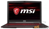 ноутбук msi gl63 8sc-007ru (intel core i7 8750h 2200mhz/15.6quot;/1920