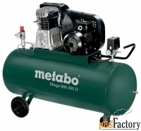 компрессор масляный metabo mega 580-200 d, 200 л, 3 квт