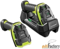 zebra сканер беспроводной с базой li3678-sr rugged green vibration mot