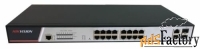 коммутатор hikvision ds-3e2318p 16 rj45 100m poe; 2 комбо-порта (1000м