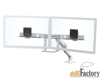 кронштейн ergotron 45-476-216, hx desk dual monitor arm