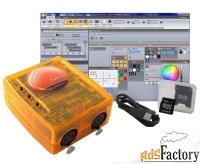 sunlite suite2-fc - мини usb/dmx-интерф, 3 dmxin/out+4 комп разъём (cd