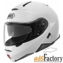 shoei neotec ii plain white, m