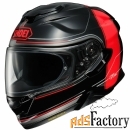 шлем gt-air ii crossbar shoei (красный/черный, l)