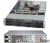 корпус серверный 2u supermicro cse-825tq-r500wb (8x3.5quot; hs bays, 8