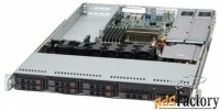 серверный корпус 1u supermicro cse-113ac2-r706wb2 2x750 вт чёрный