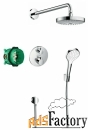 верхний душ встраиваемый hansgrohe croma select s / ecostat s 27295000