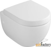 унитаз подвесной villeroy  boch subway 6604 1001 укороченный, alpin