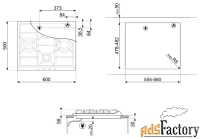 газовая варочная панель smeg ser60sgh3